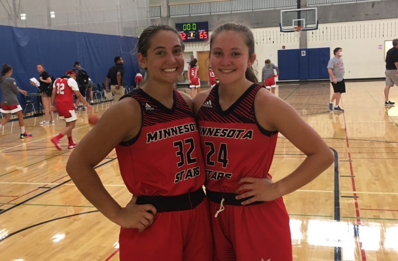 AAU newcomers Sophie Stork, Rose Wille look right at home