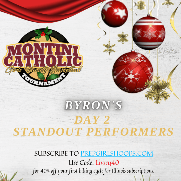 Montini Xmas Tournament: Byron&#039;s Day 2 Standout&#039;s!