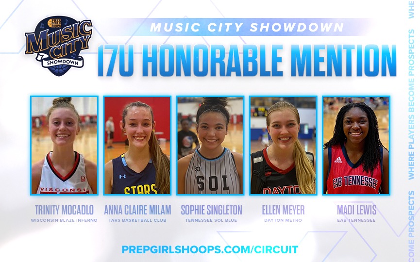 Music City Showdown: 17U Honorable Mention All-Tournament Team