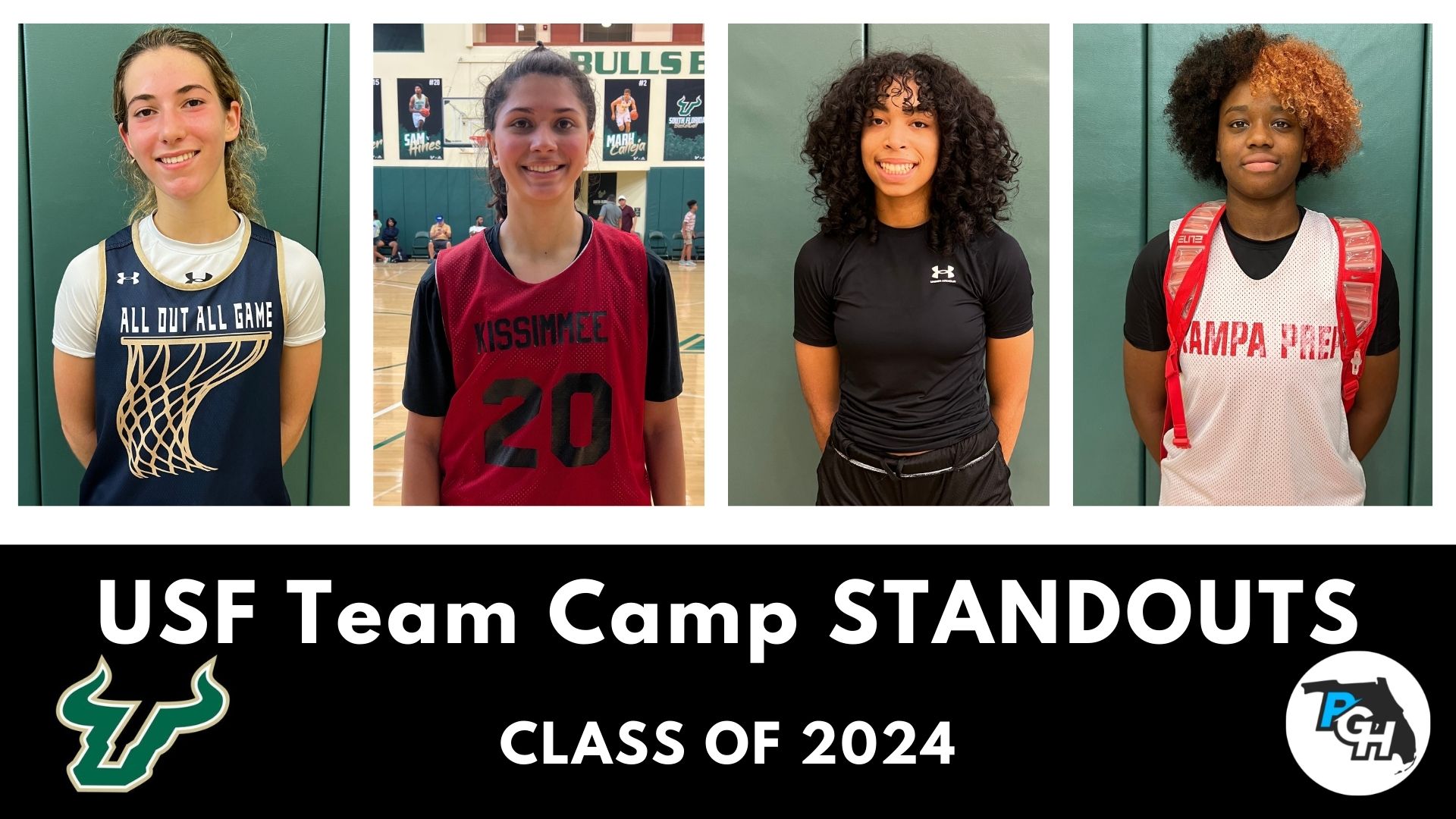 USF Team Camp Stand Outs Class of 2024 Prep Girls Hoops
