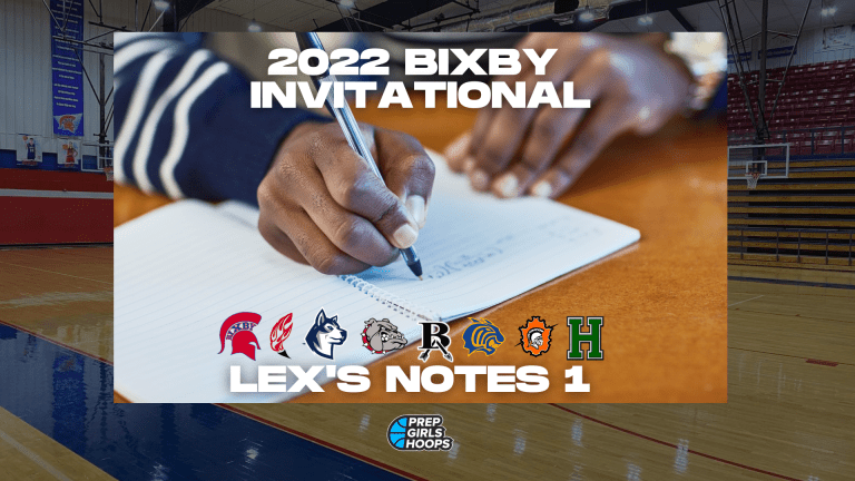 2022 Bixby Invitational: Lex&#039;s Notes 1