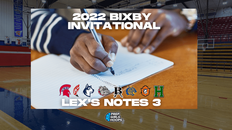 2022 Bixby Invitational: Lex&#039;s Notes 3