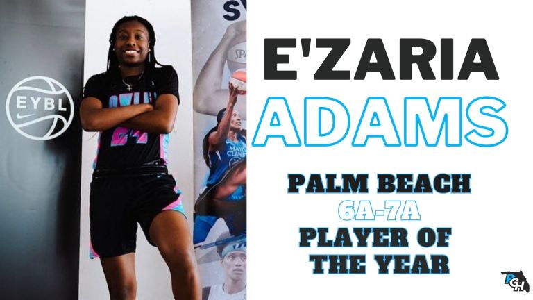 E&#039;Zaria Adams named Palm Beach County 6A-7A Player of the Year