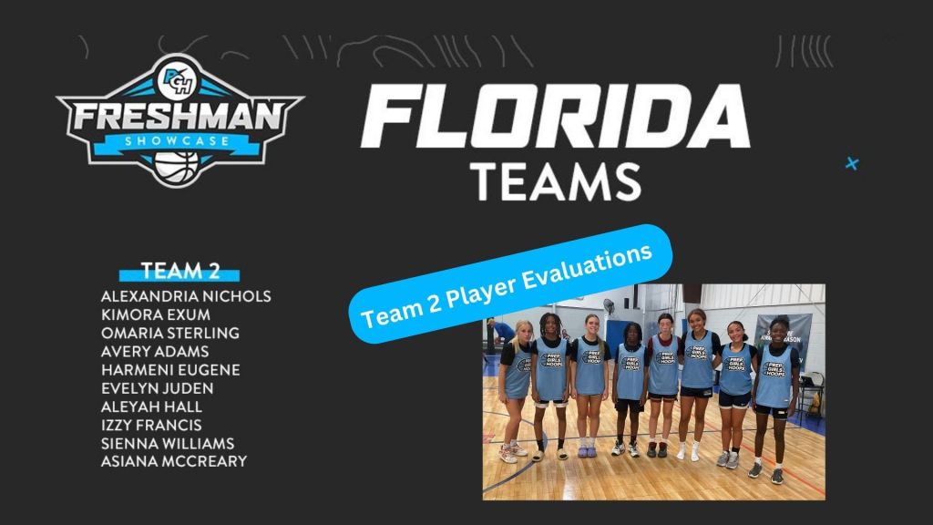 PGH Florida Freshman Showcase Team 2 Evaluations