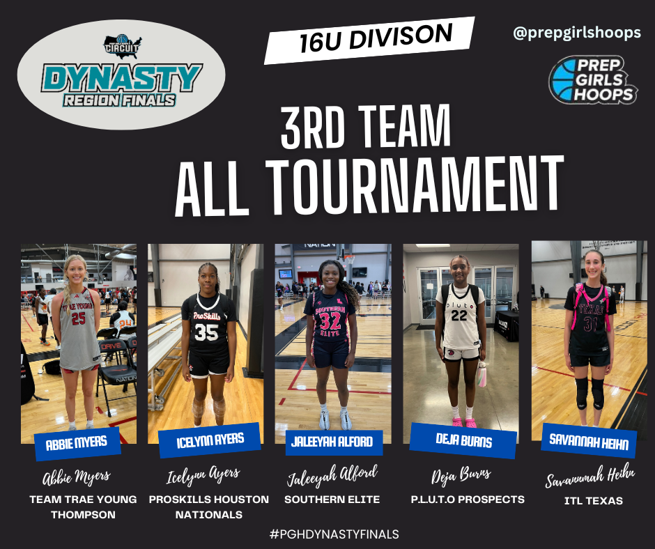 Dynasty Region Finals: 16u 3rd Team All Tournament