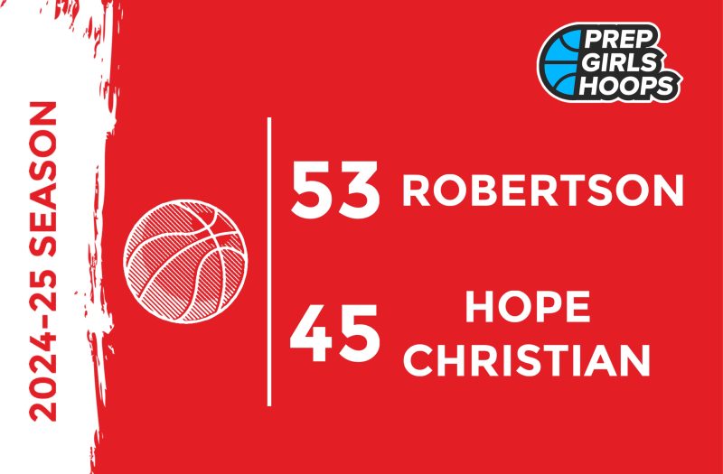 Martinez scores 20, Robertson takes down Hope Christian 53-45