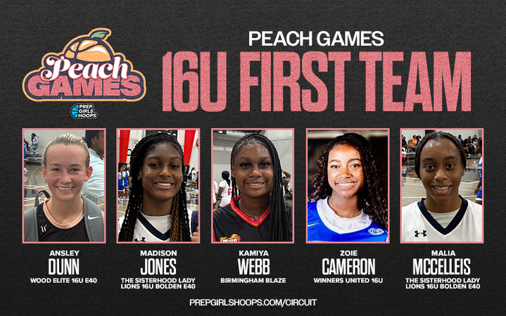 PGH Peach Games 16U First Team All-Tournament